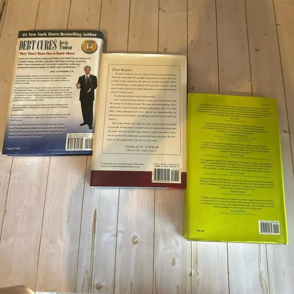 Personal Finance, Business Strategy & Wealth Building Hardcover Book Lot